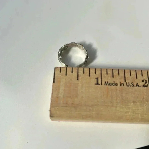 925 STERLING SILVER FLORAL CROWN FLOWER CHILD FESTIVAL TOE RING SIZE XS - Picture 15 of 15